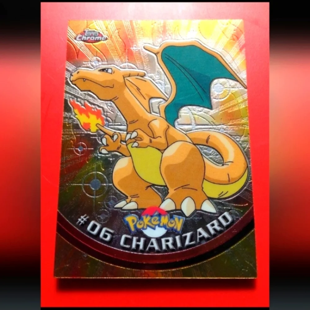 Topps | Other | Topps Chrome Pokemon Charizard Card | Poshmark